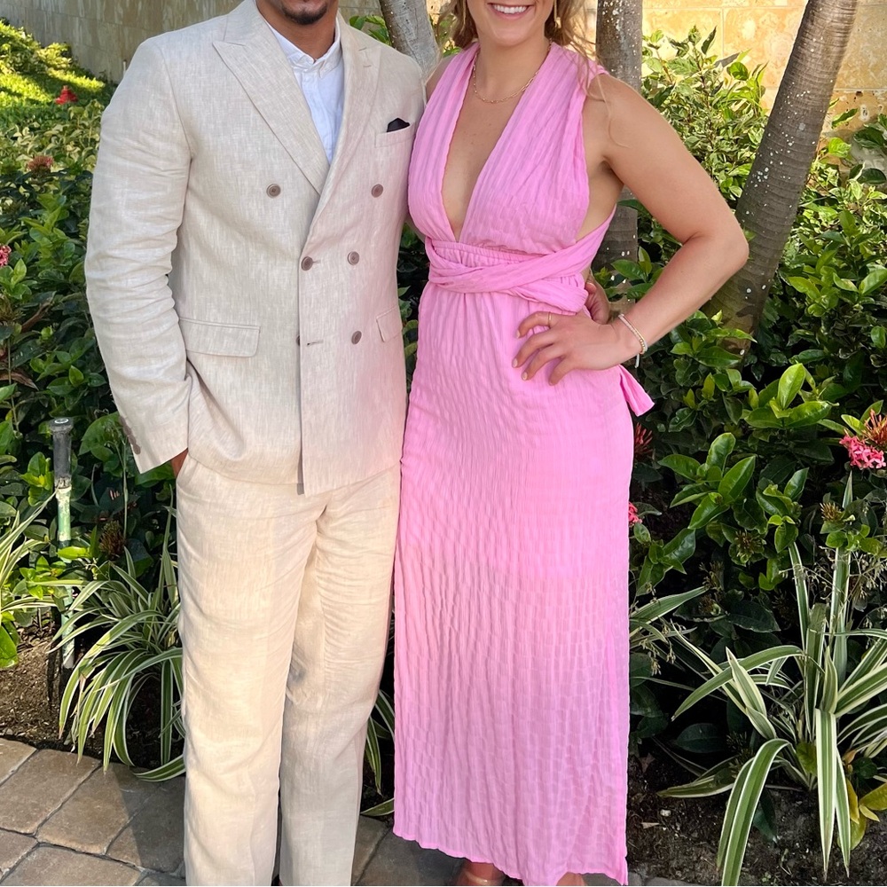 Reverse Pink Textured Dress